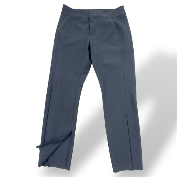 Athleta Stellar Trouser Black Pant Slim-Leg Work Pants Stretch Side Pockets 6P - Picture 1 of 9